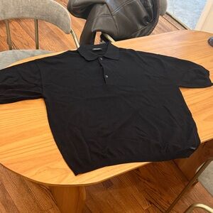 Industrie Del Sur Knitted Black Polo Shirt